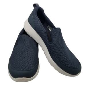 Skechers Shoes Men's Size 8.5 Go Walk Clinched Navy White Walking Casual Sneaker